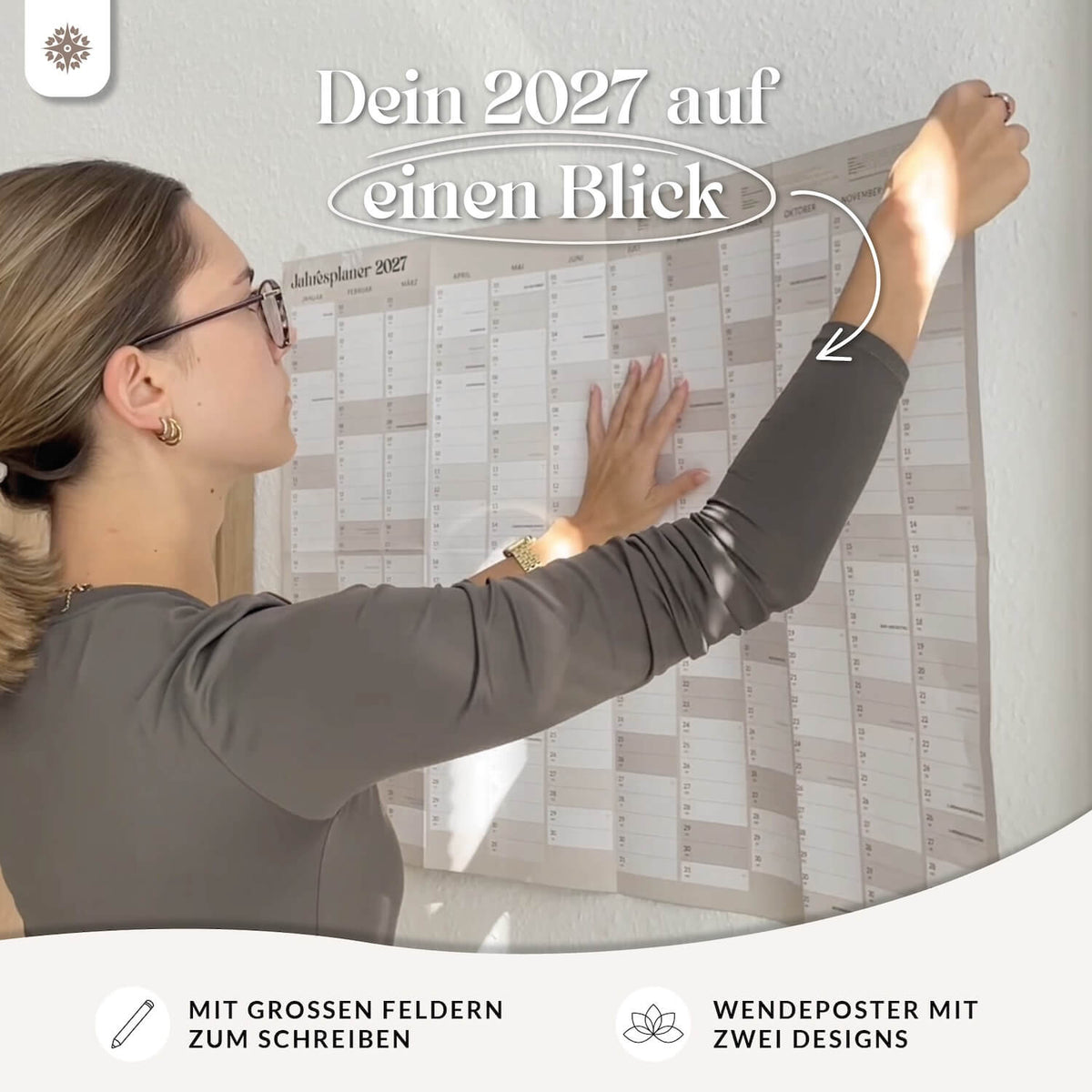 Jahresplaner 2027 - DIN A1 Posterkalender