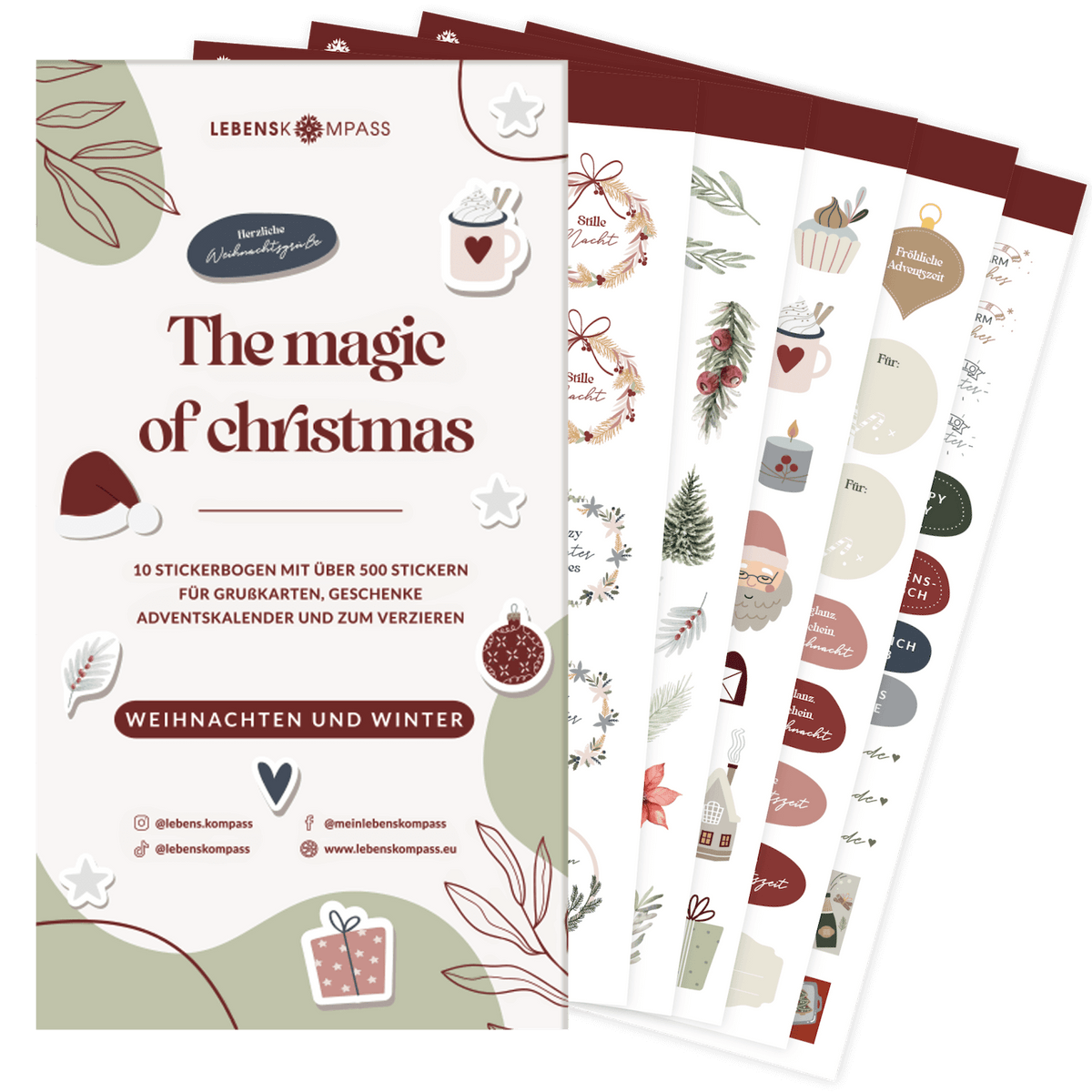 Sticker Set für Weihnachten