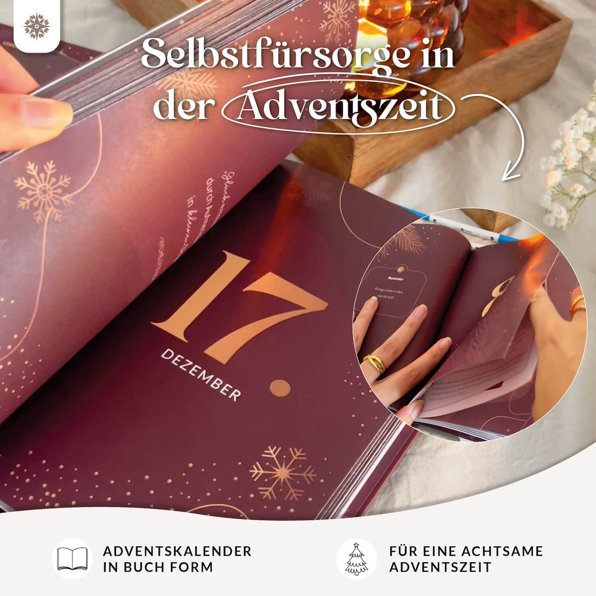 Adventskalenderbuch für Erwachsene - 24 Türchen