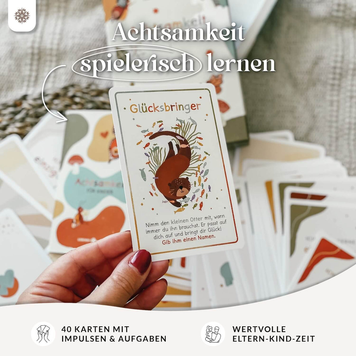 Achtsamkeitskarten - 40 Karten für Kinder