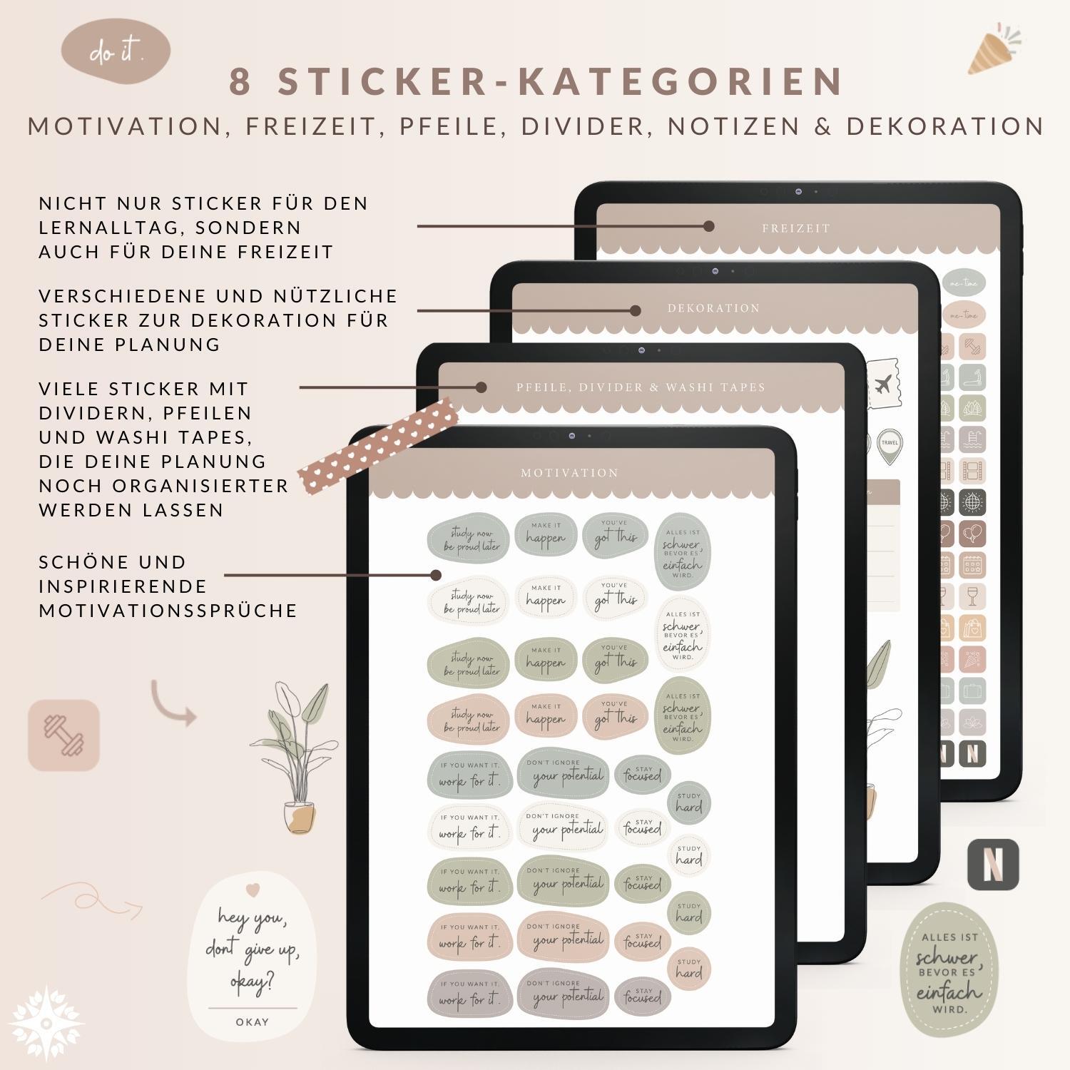 Digitales Sticker-Set - PDF mit Hyperlinks