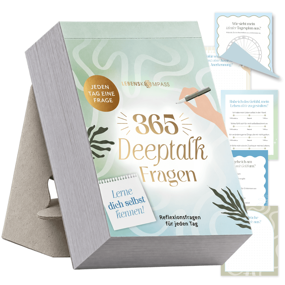 Deeptalk Abreißblock – 365 Fragen, um dich selbst kennenzulernen