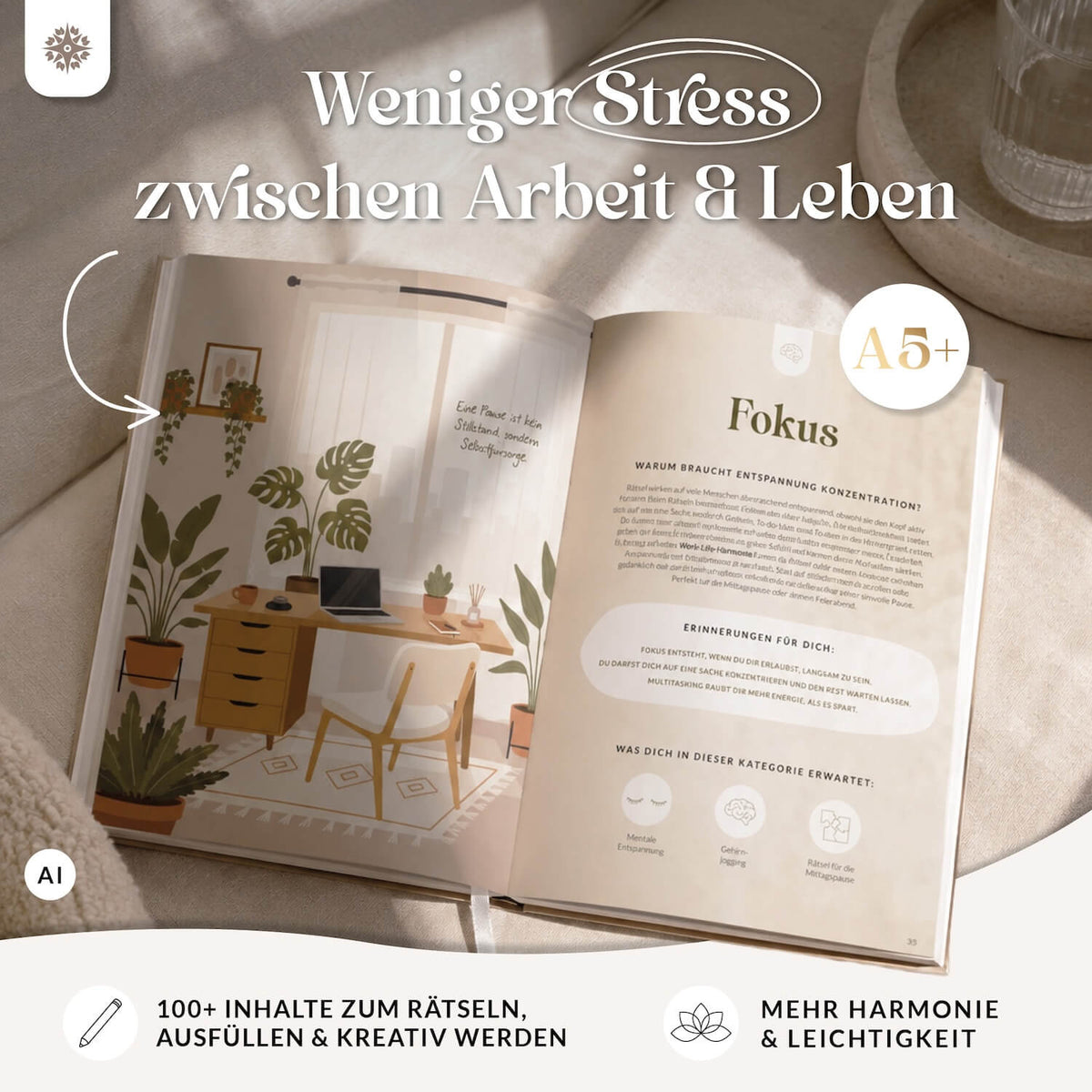 Beschäftigungsbuch Work-Life-Balance - 100+ Ideen