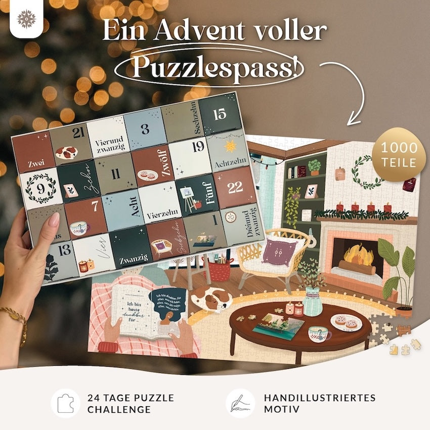 Adventskalender Puzzle - 24 Tage Puzzle-Challenge