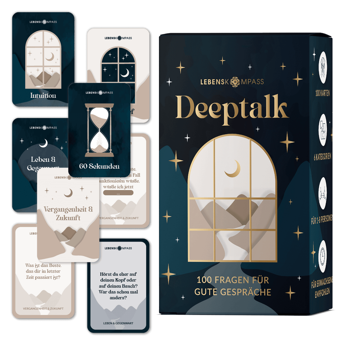 Deeptalk - 100 Fragen für Freunde, Familie & Paare