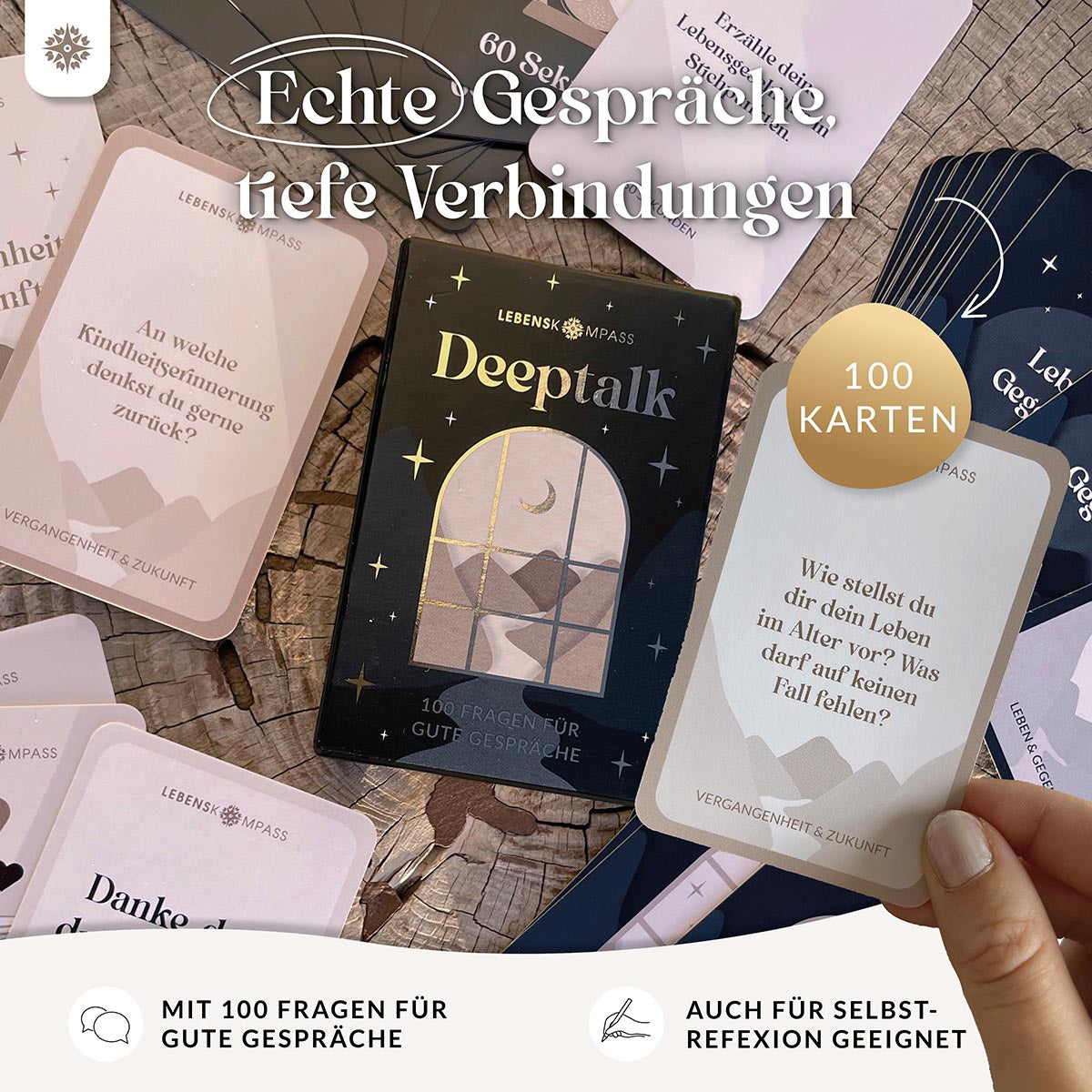 Deeptalk - 100 Fragen für Freunde, Familie & Paare