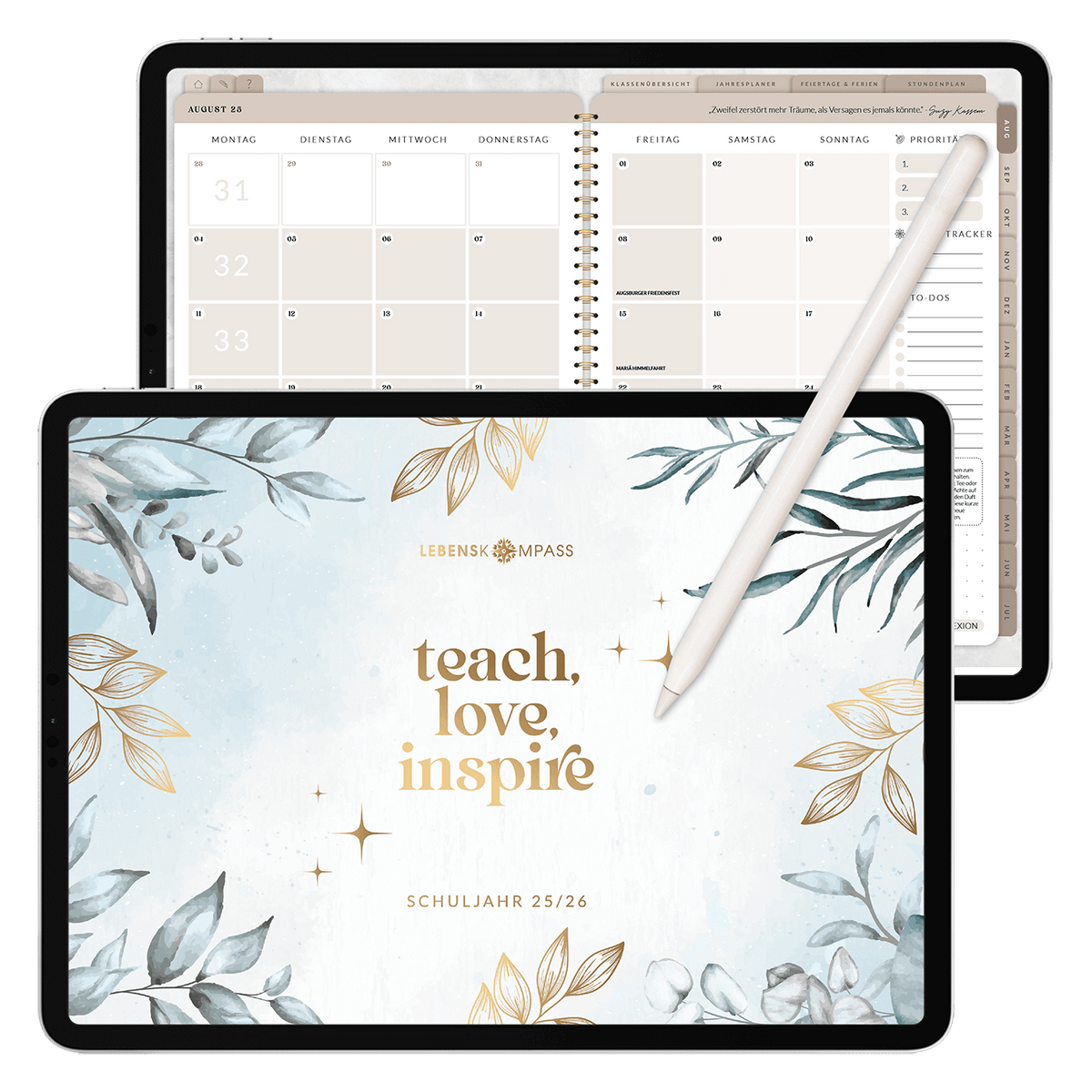Digitaler Lehrerkalender - PDF mit Hyperlinks