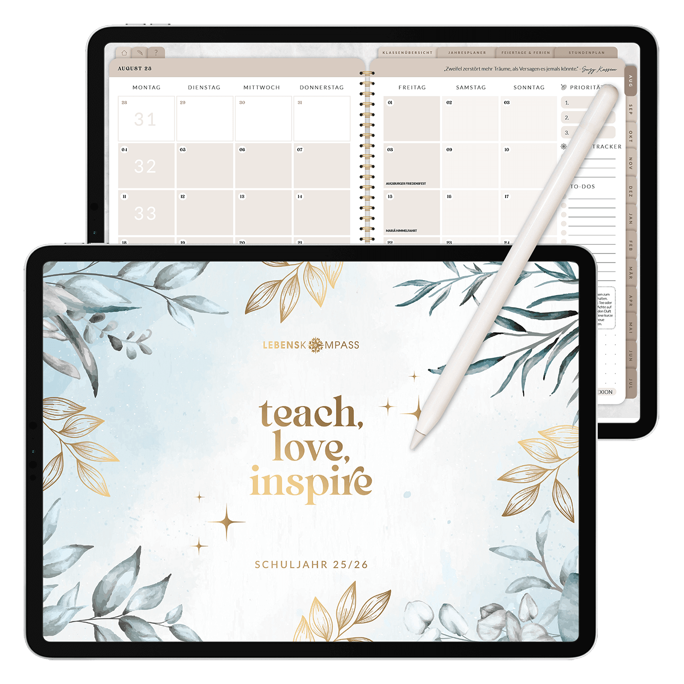 Digitaler Lehrerkalender - PDF mit Hyperlinks