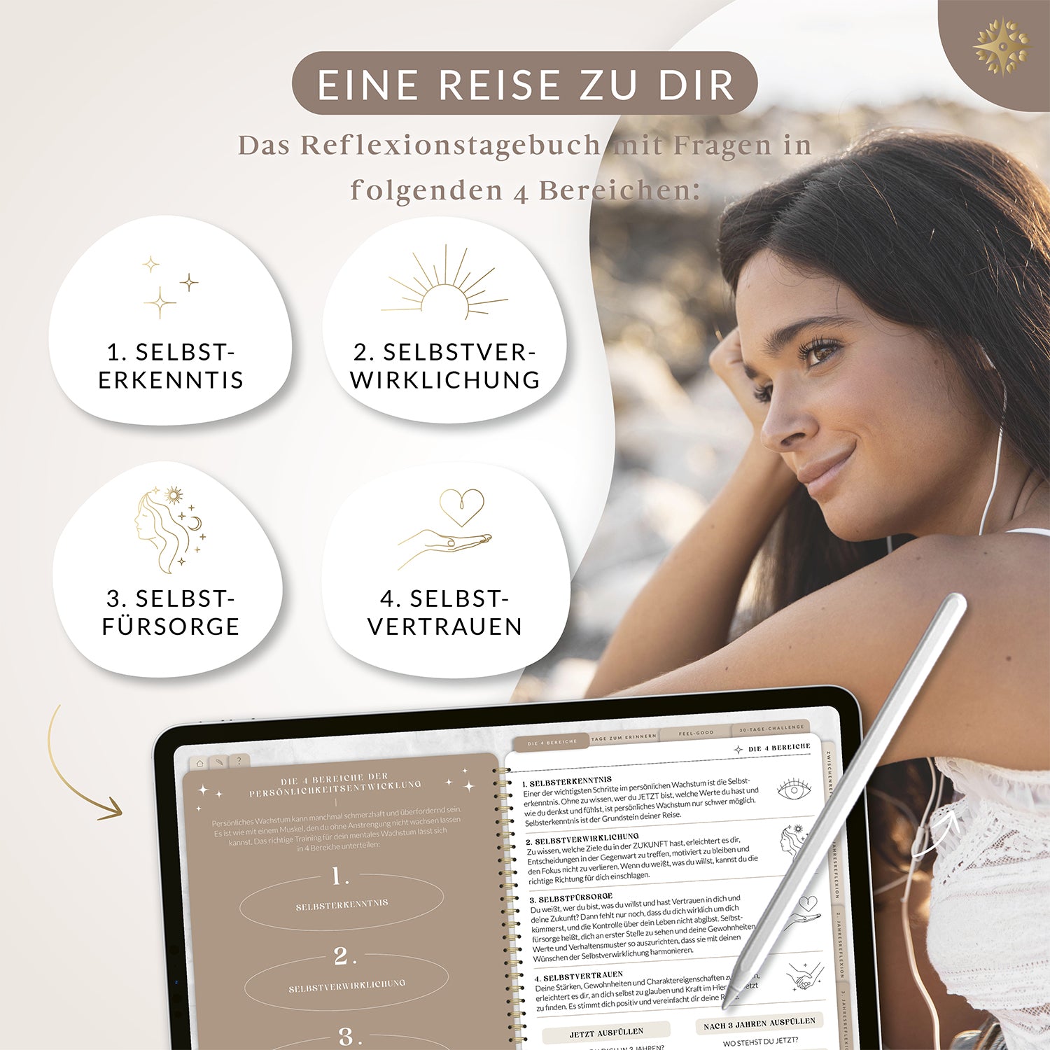 Digitales 3-Jahres-Tagebuch "DEEPTALK" - PDF mit Hyperlinks