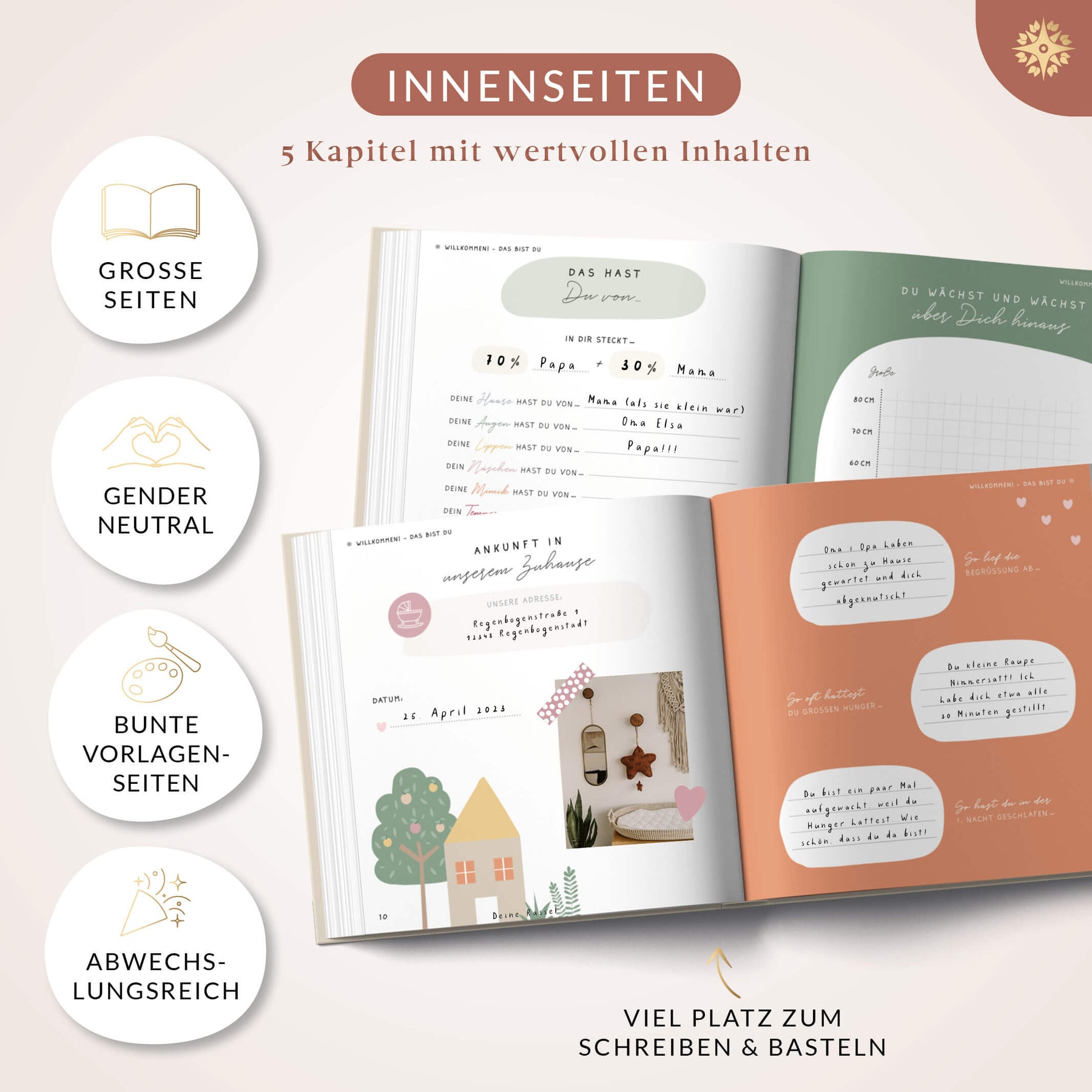 Babytagebuch - Mein erstes Jahr