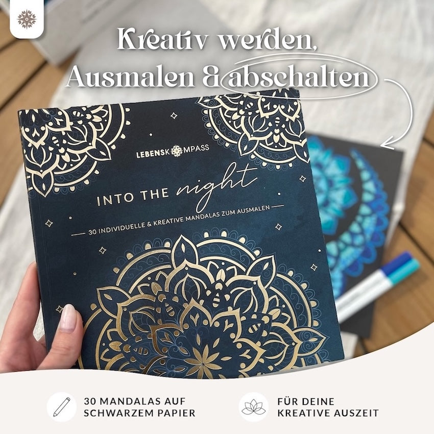 Mandala Malbuch Erwachsene "Into the Night"