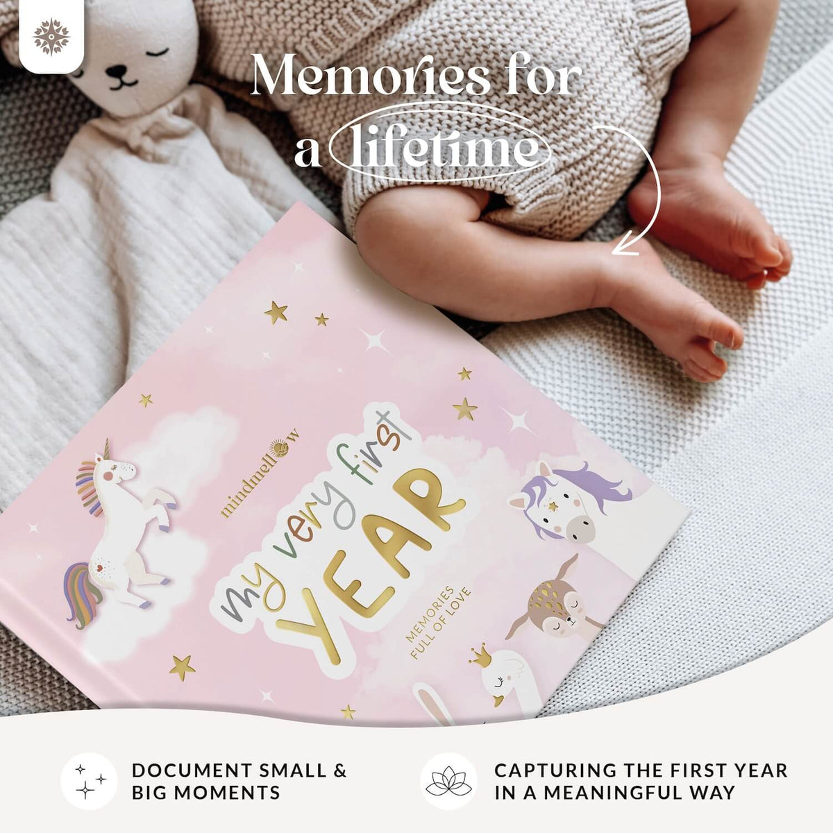 Babytagebuch "Einhorn" - Englische Version