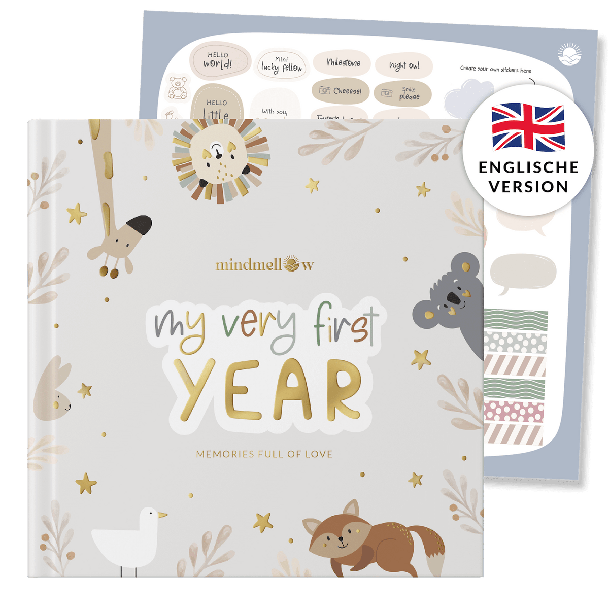 Babytagebuch "Pure" - Englische Version