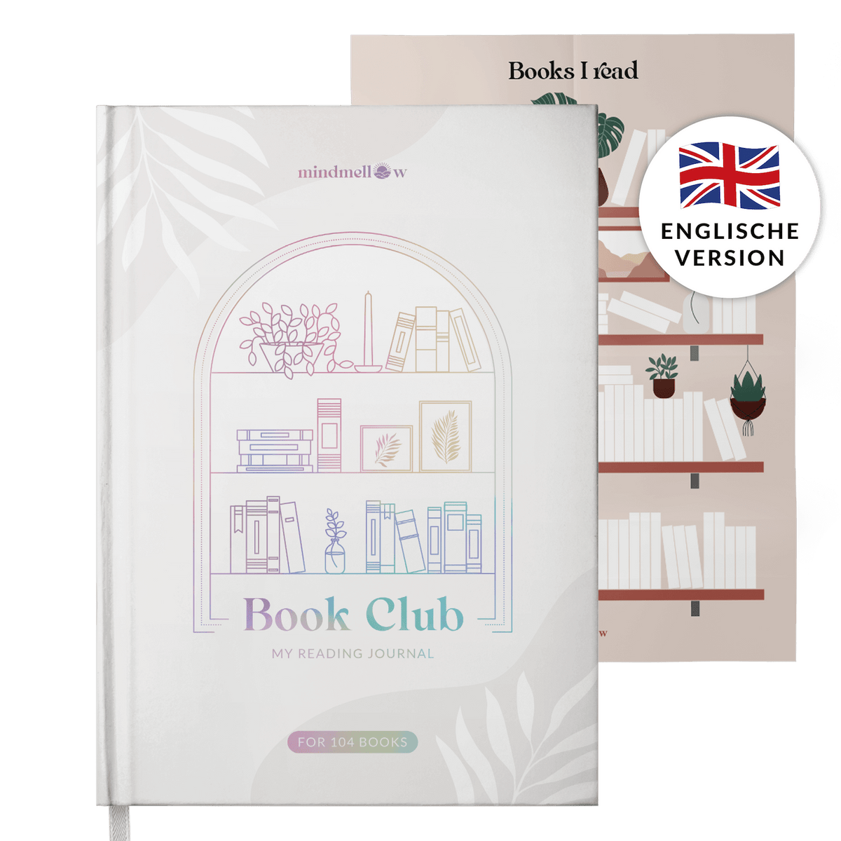 Buchjournal XXL "Pearl" - 104 Bücher - Englische Version