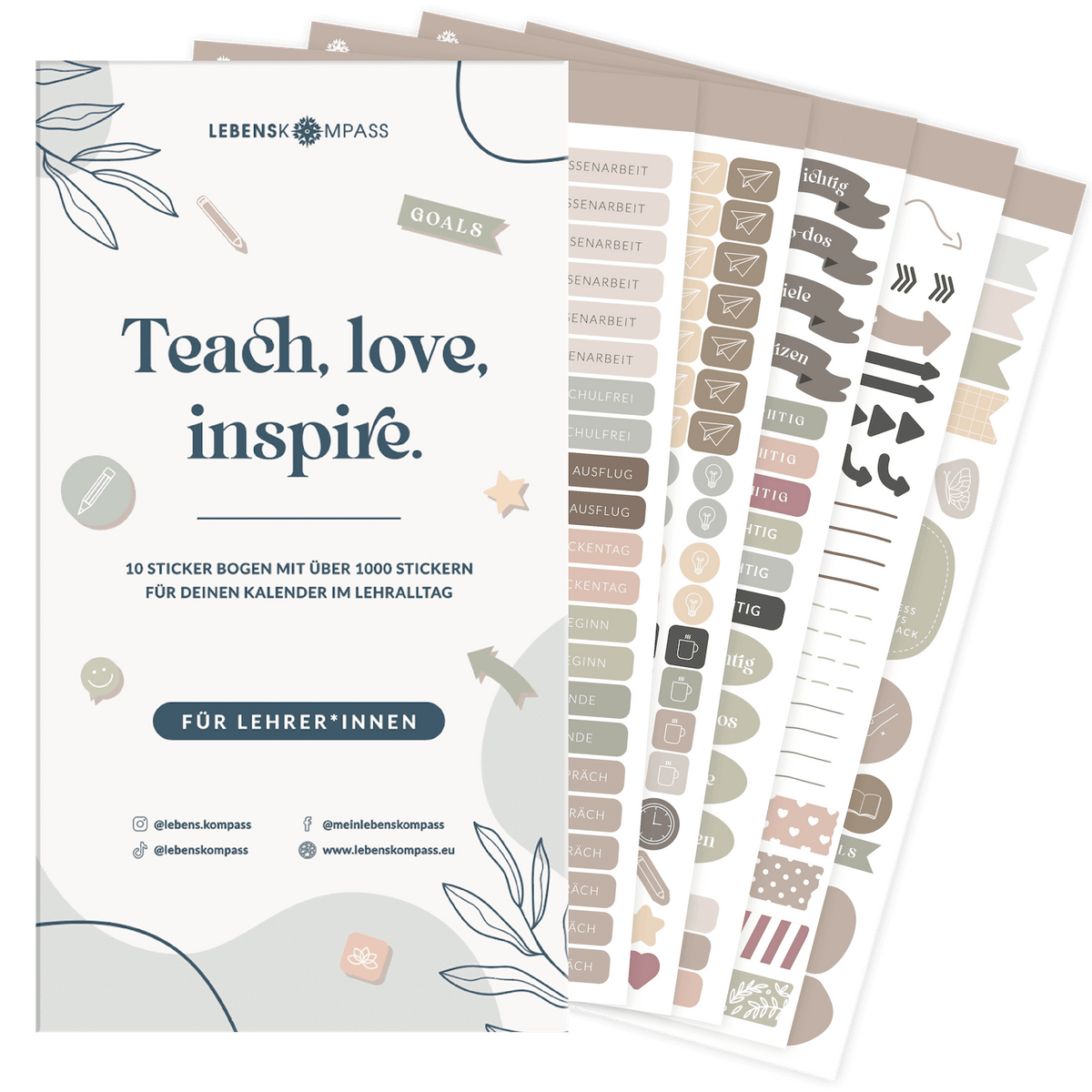 Sticker Set für LehrerInnen & Unterricht