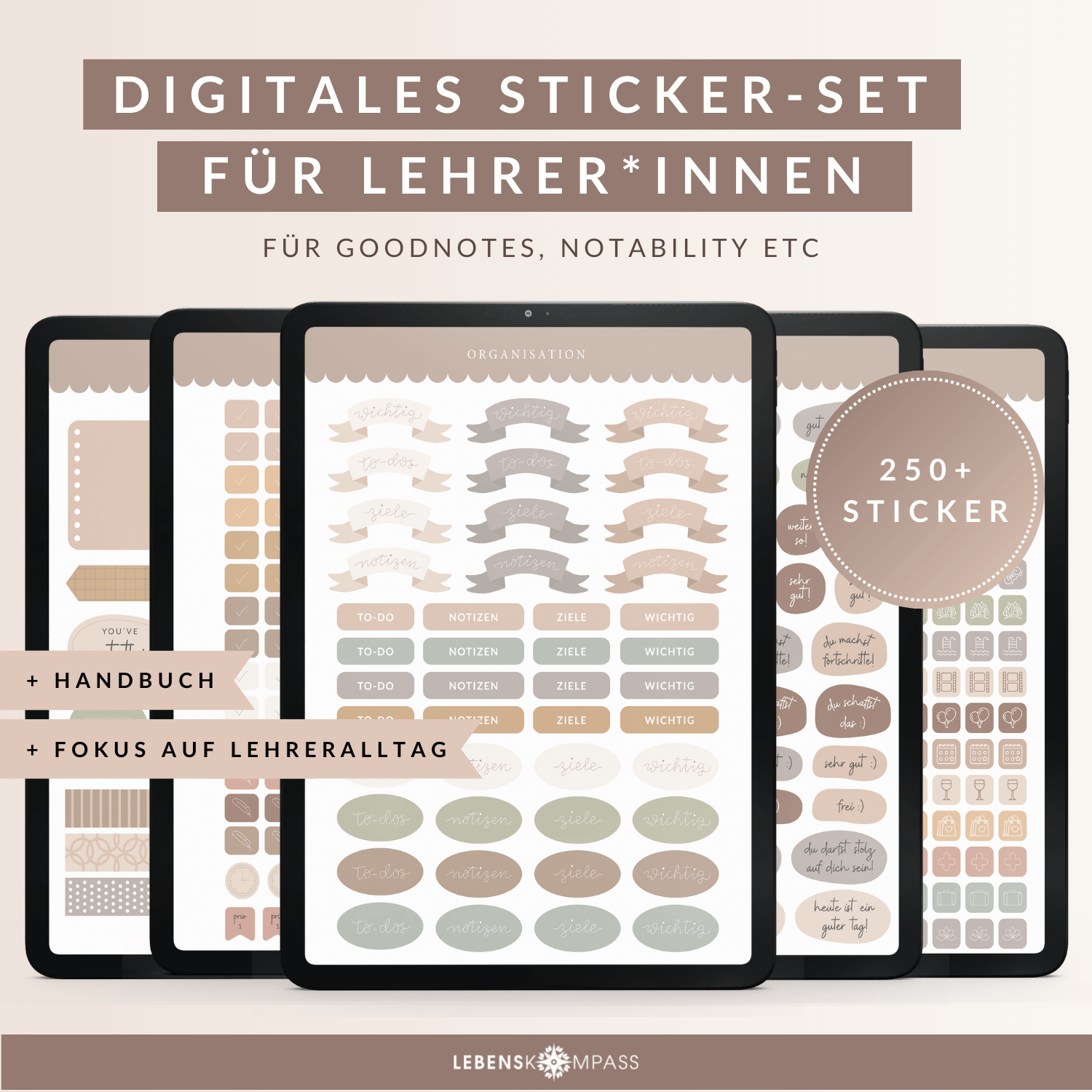 Digitales Sticker-Set - PDF mit Hyperlinks
