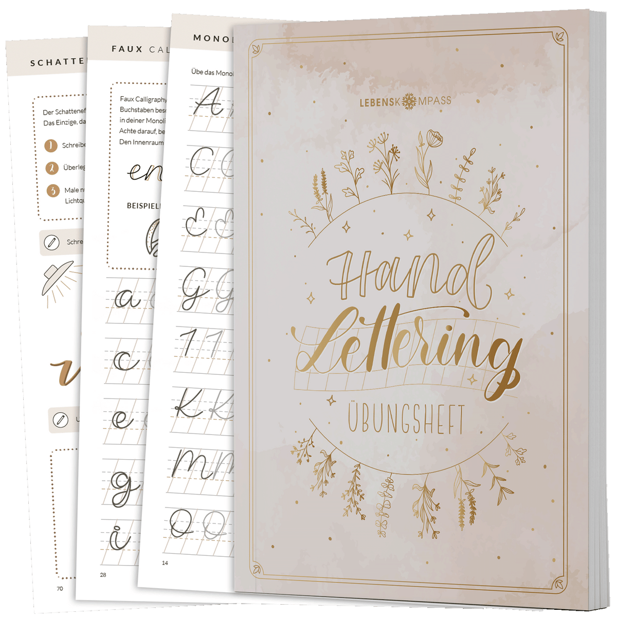 Handlettering Übungsheft für Anfänger