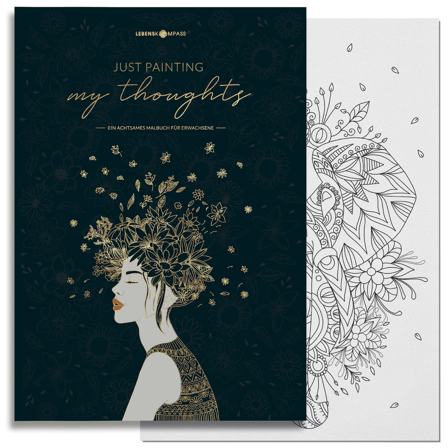 Malbuch Erwachsene "JUST PAINTING MY THOUGHTS”