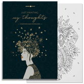 Malbuch Erwachsene "JUST PAINTING MY THOUGHTS”