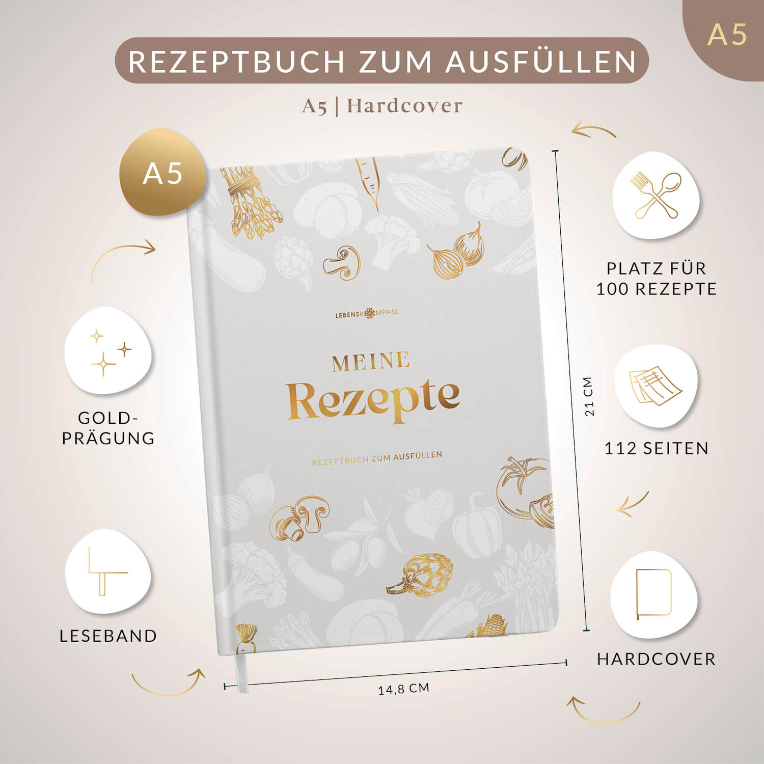 DIY Rezeptbuch mit Saisonkalender