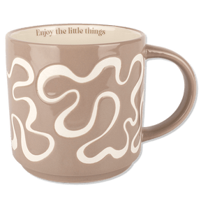 Keramiktasse mit Spruch & stylischem Design - 540ml