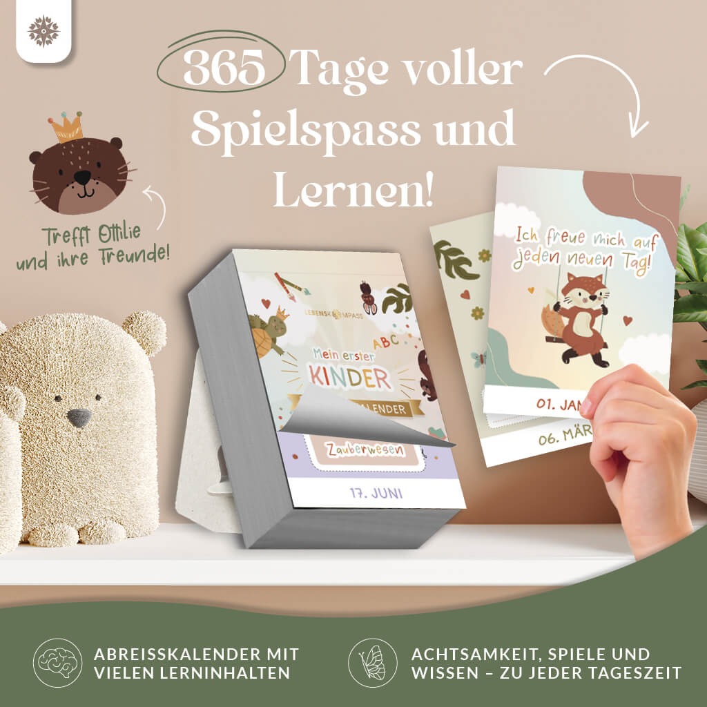 Abreißkalender für Kinder – 365 Tage Spiel, Spaß & Lernen - Jahresunabhängig