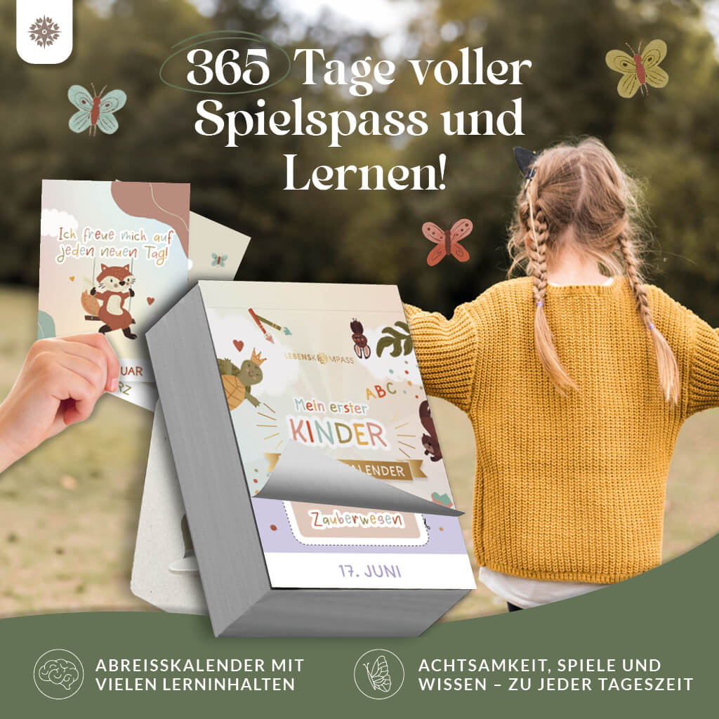 Abreißkalender für Kinder – 365 Tage Spiel, Spaß & Lernen - Jahresunabhängig