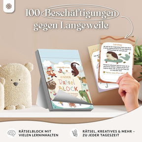 Rätselblock – 100 Beschäftigungen für Kinder