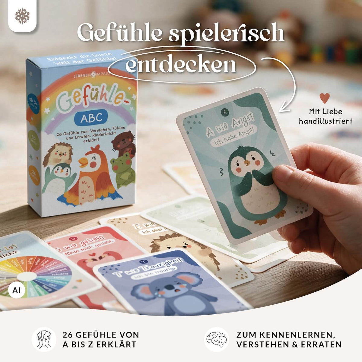 Gefühle ABC für Kinder - 50 Gefühlskarten