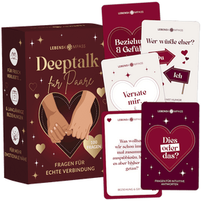Deeptalk Paare - 100 Gesprächskarten für echte Nähe & Achtsamkeit