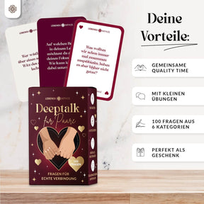 Deeptalk Paare - 100 Gesprächskarten für echte Nähe & Achtsamkeit