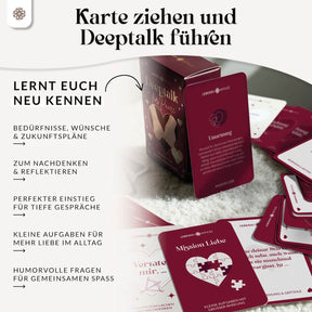 Deeptalk Paare - 100 Gesprächskarten für echte Nähe & Achtsamkeit
