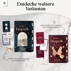 Deeptalk Paare - 100 Gesprächskarten für echte Nähe & Achtsamkeit