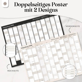 Jahresplaner 2026 - DIN A1 Posterkalender