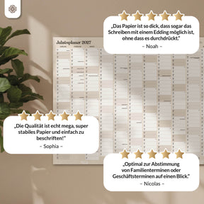 Jahresplaner 2027 - DIN A1 Posterkalender