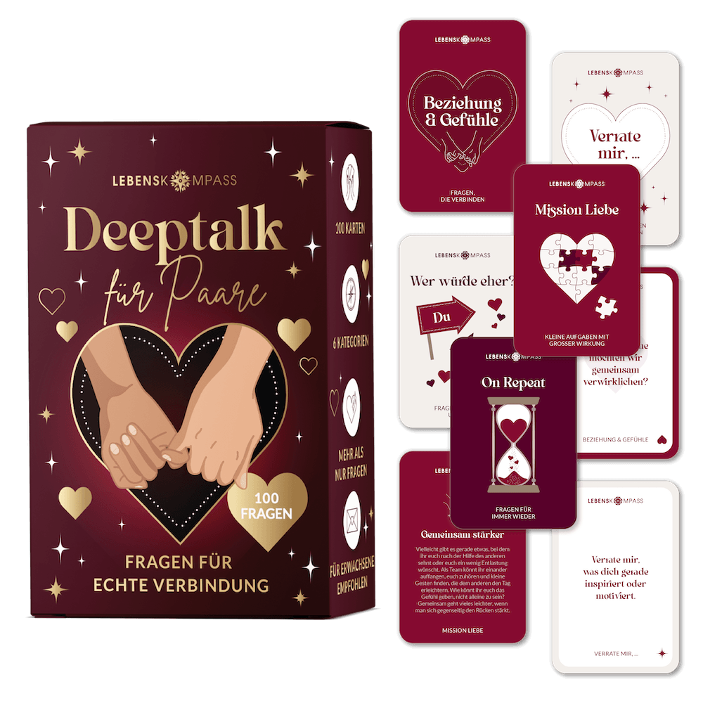 Deeptalk Paare - 100 Gesprächskarten für echte Nähe & Achtsamkeit