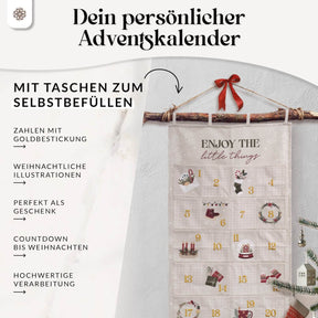 Adventskalender zum Befüllen - Wandteppich