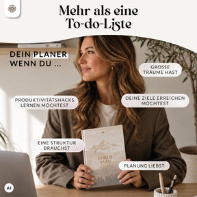Produktivitätsplaner "FOKUS PLAN" - Undatiert DIN A5