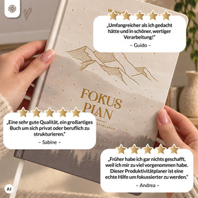 Produktivitätsplaner "FOKUS PLAN" - Undatiert DIN A5