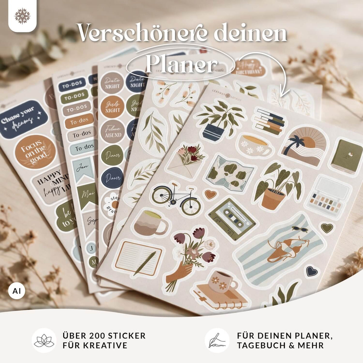 Sticker Set für mehr Organisation