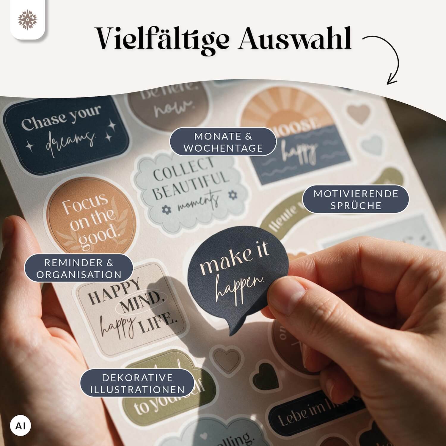 Sticker Set für mehr Organisation