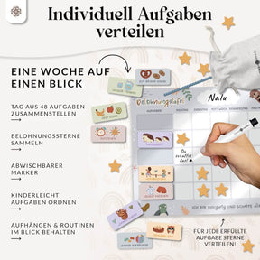 Undatierter Tages- und Wochenplaner für Kinder