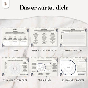 Gewohnheitstracker für 12 Monate - DIN A4 Habit Tracker