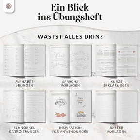 Handlettering Übungsheft für Anfänger