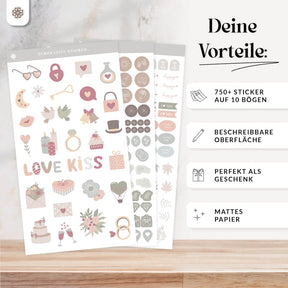 Sticker Set für Hochzeiten