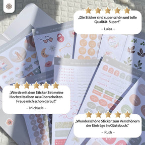 Sticker Set für Hochzeiten