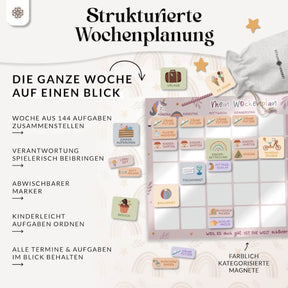 Undatierter Tages- und Wochenplaner für Kinder
