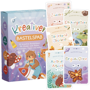 Kreativkarten für Kinder - 52 Bastelaufgaben