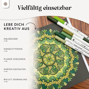 6er Dual Brush Pen Sets - Bunte Pinselstifte