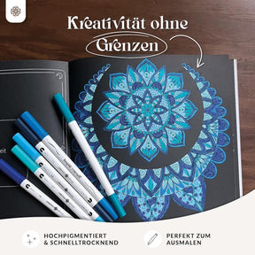 6er Dual Brush Pen Sets - Bunte Pinselstifte